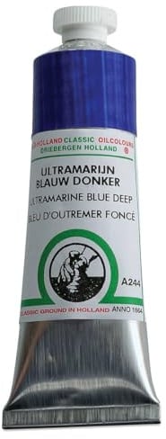 Old Holland Oil Paint - Classic Paint Colours 40mls - 164 Artist Colours: A244 Ultramarine Blue Deep