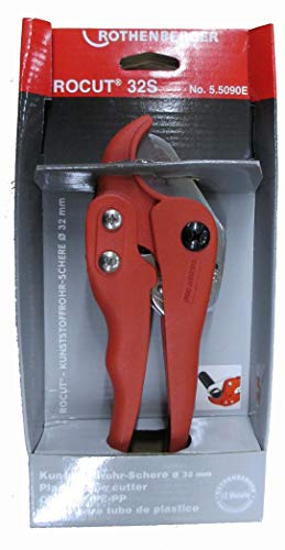 Rothenberger 055090E Rocut 32S Cesoia per Plastica, Rosso