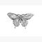 Marke New English Zinn Anstecknadel Schmetterling