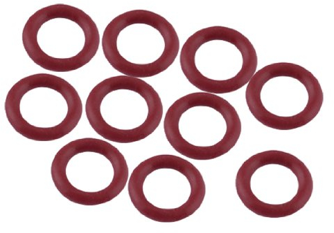 sourcing map 10 x Red Rubber 13 mm x 2.5 mm x 8 mm Oil Seal O-Ringe Dichtungen Unterlegscheiben de