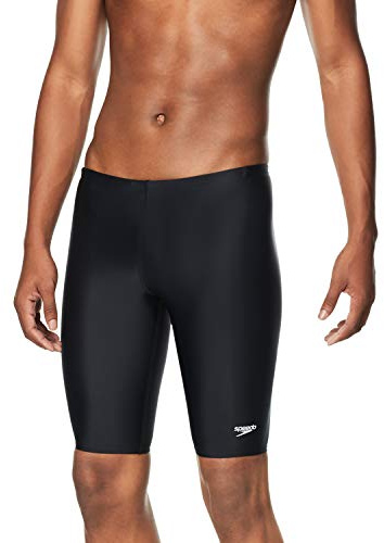 Speedo Powerflex Eco Solid Jammer Swimsuit Pantaloncini Uomo, Nero (New Black), 34