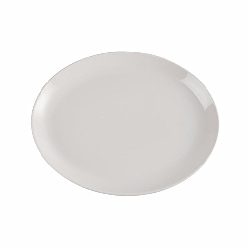 Churchill Whiteware Piatto Ovale, Ceramica, Bianco, cm 34