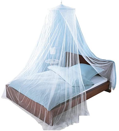 MOSQUITO NET by Just Relax, Elegant Bed Canopy Set Including Full Hanging Kit, Ideal For Indoors or Outdoors, Intended For a Perfect Fit for Covering Beds, Cribs, Hammocks (White, Twin/Full)