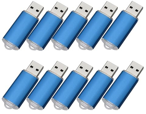 Paquete con 10 memorias USB. Pen Drive USB 2.0 (128.0MB)