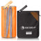 VENTURE 4TH Chamois Reisehandtuch – kleines Sporthandtuch: tragbare Handtücher für Meer, Gipfel, Camping, Rucksackreisen, Schwimmen – schnelltrocknend und saugfähig (orange-grau, groß)