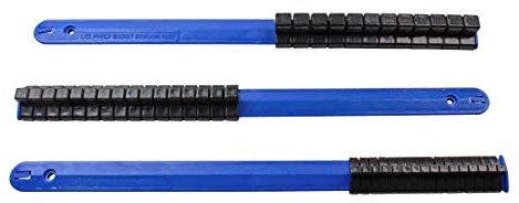 US PRO 3 Piece 1/4, 3/8, 1/2 Drive Socket Storage Rails - 44 Clips 3402