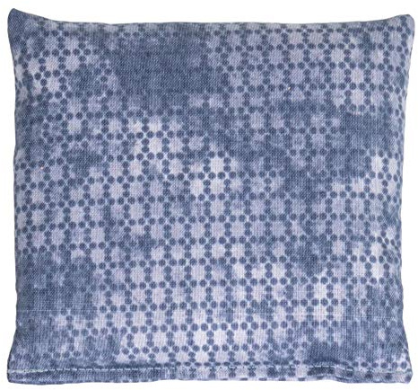 Rapssamenkissen 12x12cm used-look grau-blau. Wärmekissen & Kältekissen. Körnerkissen