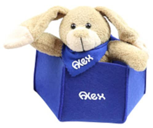 Osterkörbchen blau Filz mit Hase personalisiert Geschenk zu Ostern mit Namen Set aus Kuscheltier und Osternest Ostergeschenk
