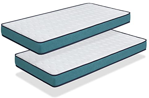 DORMISSIMO Matratze Pack 2 Promo Confort 90x200 -H2- Höhe 14 cm Super weiche Polsterung - jugendlich - ideal für Nest-Betten