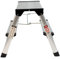 Excel Aluminium Stool Ladder 2 Tread Heavy Duty Folding Hop Up