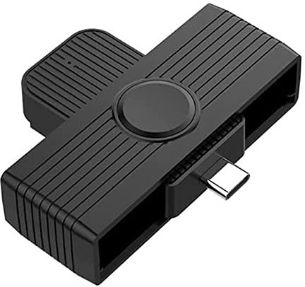 XIDIT Type C Smart Card Reader Smart Card/SIM/ID/Card Smart Card Reader Adapter for Android Phones PC Computer