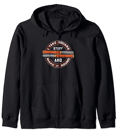 Woodturning Humor Wood Turner Fun Carver Carving Woodworking Zip Hoodie