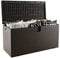 GIANTEX Auflagenbox wasserdicht 378 Liter, Gartenbox Kissenbox Kissentruhe abschließbar, Aufbewahrungsbox Aufbewahrungsbehälter mit Deckel, Terrassenbox Rattanoptik 127 x 56 x 64 cm