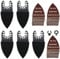 XXGO 155 Pcs Finger Oscillating Multi Tool Sanding Pads Accessories Kits Include 150 Pcs Multitool Finger Sanding Paper and 5 Pcs Multi Tool Finger Sanding Pads XG155FU
