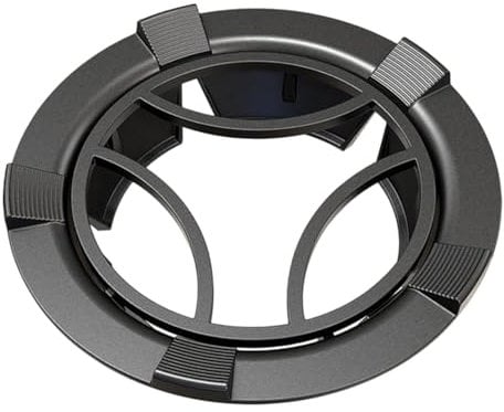 Healeved Anello Per Wok Ghisa Antivento Per Piano Cottura Gas Con Supporto Accessorio Per Ottimizzare Rendimento Energetico e Tempi Di Cottura