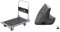 Meister Plattformwagen Klappbar Bis 300 kg Tragkraft Feststellbremse/Transporthilfe mit Lenkrollen/Paketwagen mit Antirutsch-Beschichtung/Klappwagen aus Stahl / 8985540 & Logitech MX Vertical