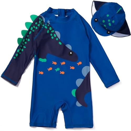 Traje De Baño De Una Pieza con Cremallera para Bebés/Niños Pequeños Y Niños Traje De Baño con Protección Solar UPF 50+ Trajes De Neopreno De Surf