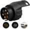 Adaptateur de remorque de 7 Broches vers 13 Broches- Adaptateur 12 V pour Attelage de Remorque de Voiture pour Voiture, remorque, Camion, Caravane, Attelage