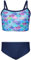 Aquarti Mädchen Bikini Set Bustier Bikinislip Zweiteiliger Badeanzug, Farbe: 038A Bikini Meerjungfrau Lila/Dunkelblau, Größe: 134