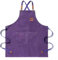 Grillschürzen für Männer, praktische Arbeitsschürze, Arbeitsschürze mit Taschen mit verstellbaren Trägern für Friseur, Küche, Gärtner, violett, L