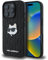 Karl Lagerfeld Hülle Kompatible mit iPhone 16 Pro Max Back Cover case - Monogram choupette Head - Black (iPhone 16 Pro Max)