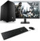 Gaming PC mit Windows 11 Home, AMD Ryzen 5 5600 6X 3500 MHz, 1000 GB M.2 SSD, 16 GB DDR4-RAM, GeForce RTX 4060, MSI Mainbaord, USB 3.2, 27 Zoll Full-HD, Tastatur/Maus-Set, M11480H