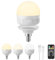 LGMCF Bombilla recargable USB-C con mando a distancia, 3 colores regulable, bombilla LED E14 con batería, 6 W de control táctil con función de temporización, luz de emergencia con magnético, 1 paquete