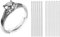 Meowoo Réducteurs de Bague & Ajusteurs Invisibles - Pour Bagues Trop Larges, Espaceurs avec Chiffon de Polissage (12pcs)