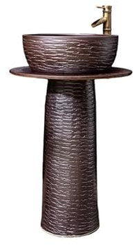 Lavabos Sur Colonne Lavabo à colonne rétro, lavabo sur pied, balcon, maison Lavabo Sur Colonne