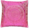 Ruwado Indische Banarasi Seide Deko Kissenbezüge 40 cm x 40 cm, Extravaganten Designs für Wohnzimmer und Schlafzimmer Dekoration -, (Baby Pink, Mandala Muster 40 x 40 cm | 16 x 16 Zoll.)