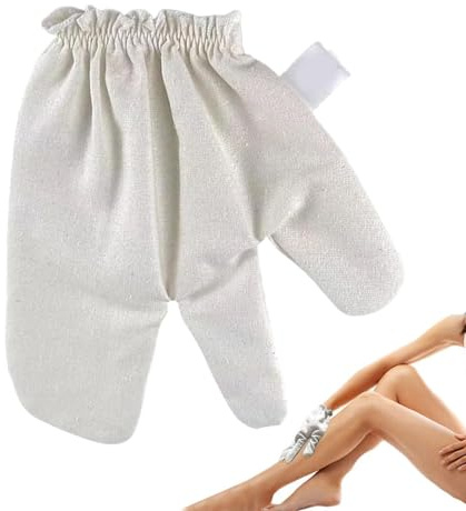 Massagehandschuhe | Peeling-Pads für trockenes Peeling | Massagehandschuh aus natürlicher Seide mit verstellbarem elastischem Armband, nährt und belebt die Haut zu Hause - Unisex