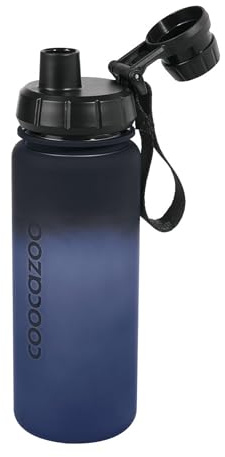 coocazoo Tritan-Trinkflasche, blau, Drehverschluss, aus Tritan, für Schule & Freizeit, für kohlensäurehaltige Getränke geeignet, recyclebar, 750 ml
