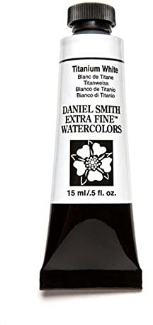 Daniel Smith Extra Fine Watercolor 15ml Paint Tube, Titanium White (284600118), 0.5 Fl Oz (Pack of 1)