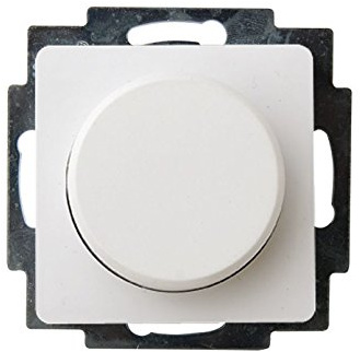 Helligkeitsregler/Dimmer für den Innenbereich aus Kunststoff, in polarweiß, 20-300 Watt, Business-Line, GAO 4342