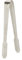 Vacu Vin Stainless Steel Ice Tongs, Silver, 9.5x26.4x2.3 cm