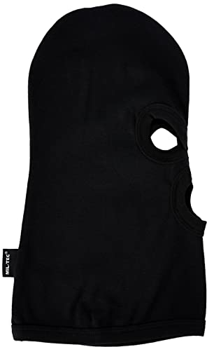 Mil-Tec Unisex Feinripp Sturmhaube, Schwarz, One Size
