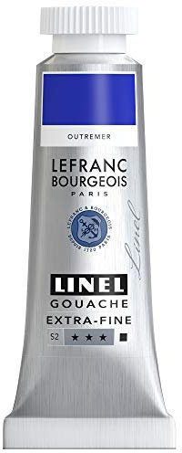 Lefranc Bourgeois Linel Gouache Extra-Fine Tube 14ml Outremer Série 2