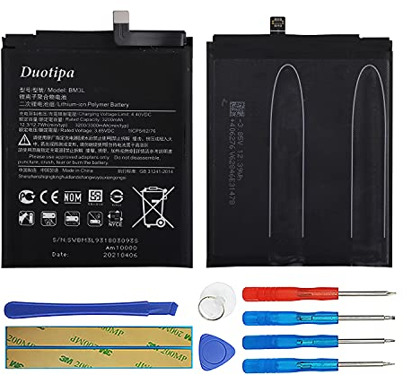 Duotipa Batterie de rechange BM3L compatible avec Xiaomi Mi 9 Mi9 avec outils