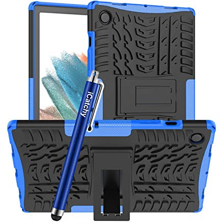 iCatchy for Samsung Galaxy Tab A8 10.5 2021 Case, SM-X205 / SM-X200 Heavy Duty Hard Tough Dual Layer Hybrid Shockproof Cover compatible with Samsung Galaxy Tab A8 10.5-inch 2021 (Blue)