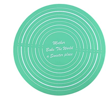 11.8 inch 30cm Round Silicone Baking Mat Cake Mat Silicone Cake Mat Silicone Baking Mat with Measurements for Cake Turntable Stand Non-Stick Heat Resistant Pastry Baking Sheet