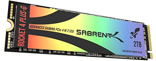 SABRENT Gaming M.2 NVMe SSD 2TB, Internes Solid State 7300 MB/s Lesen, PCIe 4.0 7GBps intern Festplatte Für Gamer, kompatibel mit Playstation 5, PS5 Konsole, PCs Laptops und desktops (SB-RKTG-2TB)