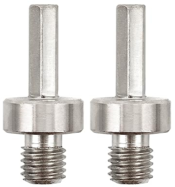 FOCSTOL Adaptador de Brocas Diamante - 2 piezas M14 Rosca a 10mm Vástago Hexagonal Adaptador de Corona Diamante para Taladro Eléctrico Manual