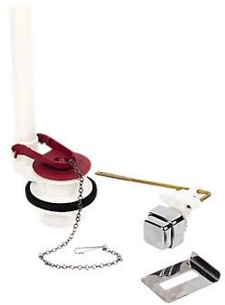 Toilet Flush Valve Conversion KIT, Unique Water-Saving Adjust-A-Flush Valve, Replaces Old-Style Siphon & Handle, 1 in Pack