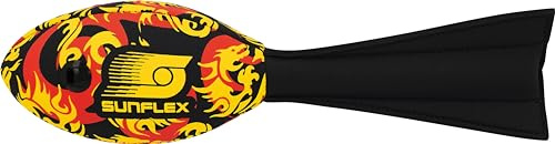 Sunflex® Neopren Speed Piper Flames Dragon | Wurfgerät untermalt Weite Würfe mit Pfeifgeräusch | leichtes Sportspiel für den Strand & den Park | extrem robust & für Jede Altersgruppe