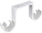 ORAMAI 1 pz staffe for Asta for Tenda Doppia Staffa for Asta in Metallo Resistente Gancio in Lega di Alluminio Compatibile con Accessori Hardware for finestre domestiche (Color : E)