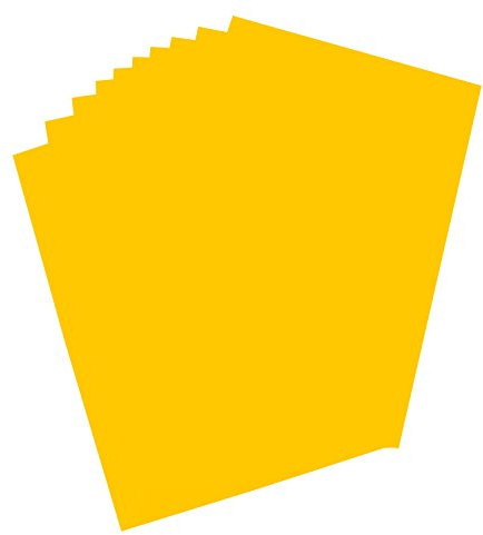 folia 65611 - Plakatkarton, ca. 48 x 68 cm, 10 Bögen, 380 g/qm, einseitig gold gefärbt - ideal zum Basteln oder Erstellen von Plakaten und Anzeigen
