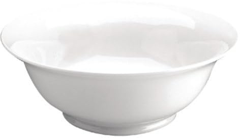 Olympia Whiteware Porcelain Salad Bowls 235mm Pack of 6, White | Oven-to-tableware versatility combines with a chip-resistant design and edge chip warranty protection for busy kitchens.