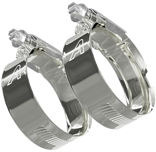 2 Pack - 9.5mm > 12mm Worm Drive Jubilee Type Hose Pipe Clips Zinc Plated