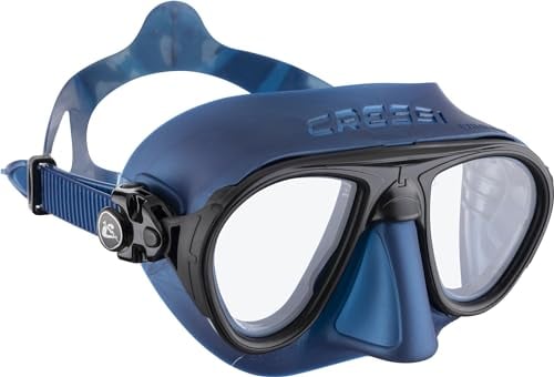 Cressi Erwachsene Calibro Tauchmaske, Blau Nery/Schwarz, Uni
