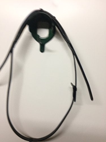 gs.-sports Soft weiches Kopf.- Genickstück für Trensen flexibel an den Ohren sowie anatomisch als Tunnel gepolstert (Full/Warmblut, schwarz/schwarz/silberfarbene Schnallen)